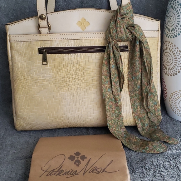 Patricia Nash Handbags - Patricia Nash Wavy Woven Embossed Tote